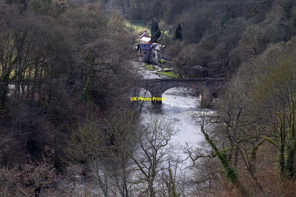 Photo 6"x4" Cysylltau Bridge over the River Dee Garth Trevor c2010