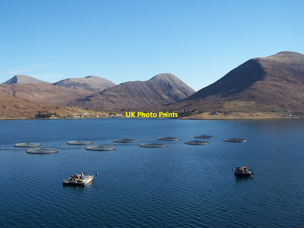 Photo 6"x4" Loch Ainort fish farm Moll c2010