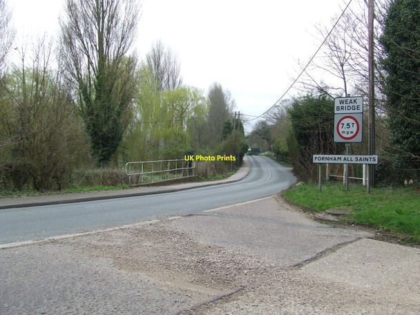 Photo 6"x4" Weak Bridge Fornham St Genevieve c2010