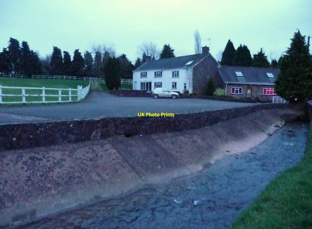 Photo 6"x4" Uplowman : River Lowman & House Green Gate\/ST0115 c2010