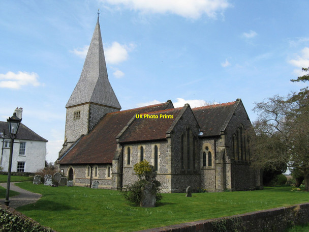 Photo 6"x4" Parish church of St Giles Graffam Graffham c2010