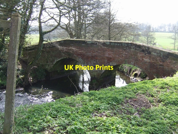 Photo 6"x4" Hey Bridge - River Tean Lower Tean c2010