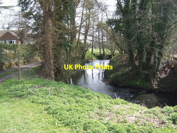 Photo 6"x4" River Tean downstream of Hey Bridge Lower Tean c2010