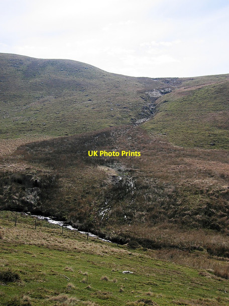Photo 6"x4" Watercourse on Esgair Fedwen Gopa Uchaf c2010