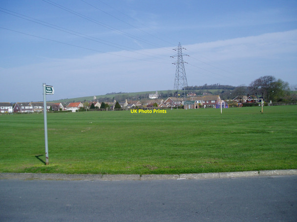 Photo 6"x4" Footpath 2070 crossing Sompting Recreation Ground Sompting Abbotts c2010