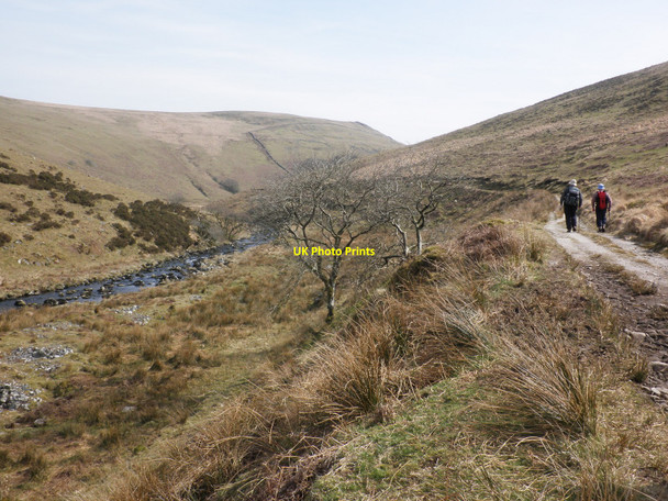 Photo 6"x4" Track, above the River Erme Harford\/SX6359 c2010