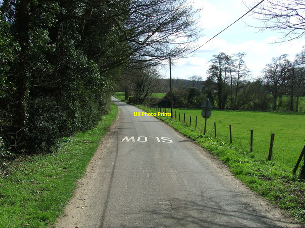 Photo 6"x4" Country Lane Stowlangtoft c2010