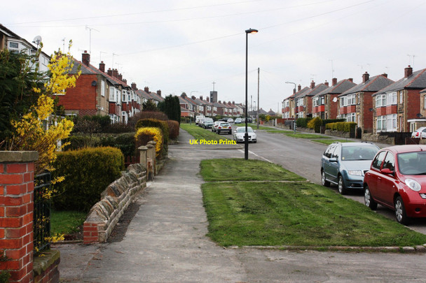 Photo 6"x4" Looking north west along Hastilar Road South Hollins End c2010
