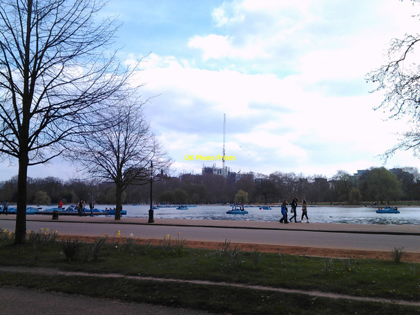 Photo 6"x4" Construction work opposite Knightsbridge tube station from Hyde Park Westminster c2010