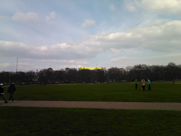Photo 6"x4" Buildings on Park Lane viewed from Hyde Park Westminster c2010