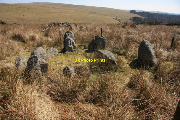 Photo 6"x4" Dendles Waste cairn ring and cist Torr\/SX6160 c2010