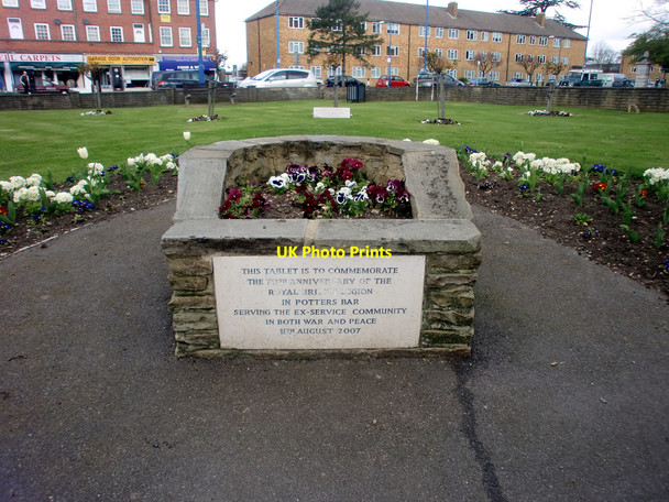 Photo 6"x4" Commemorative Plaque, Potters Bar, Hertfordshire Potters Bar c2010