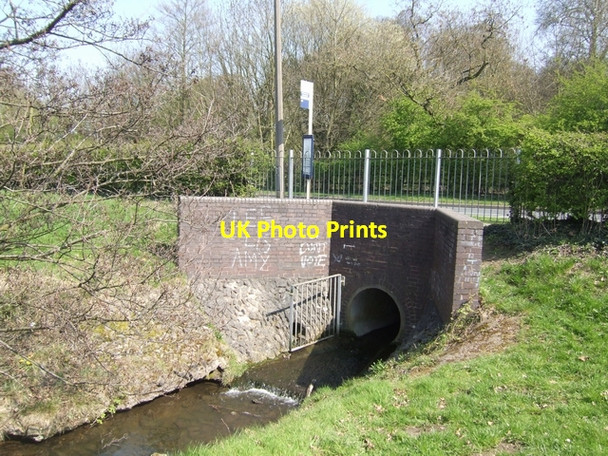 Photo 6"x4" Waterhead Brook emerges at Northycote Lane Bushbury\/SJ9203 c2010