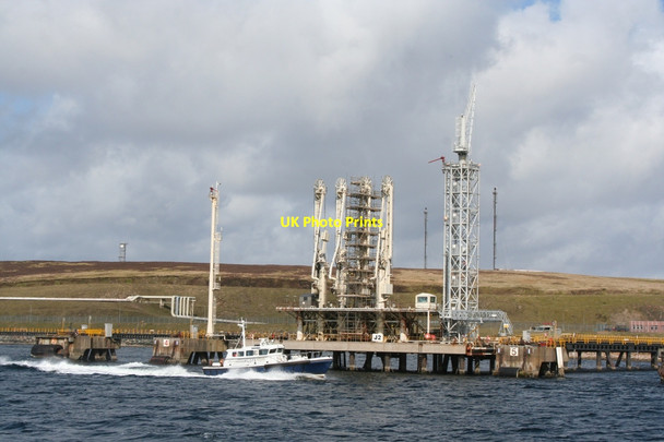 Photo 6"x4" Jetty Two at Sullom Voe Oil Terminal Scatsta c2010