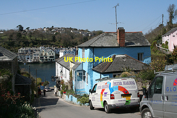 Photo 6"x4" Lanteglos: Blue House, Bodinnick Fowey c2010