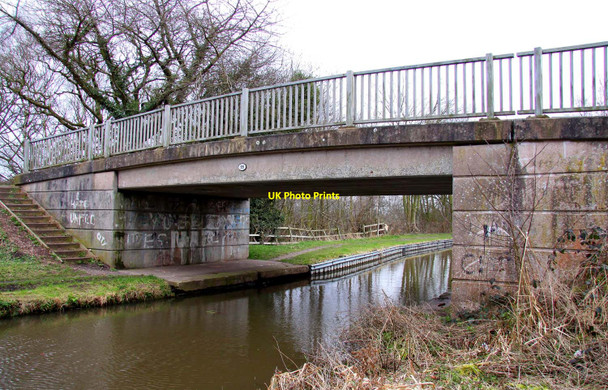 Photo 6"x4" Bridge 55 over the Trent and Mersey Canal Rileyhill c2010