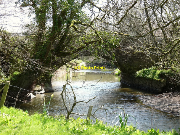 Photo 6"x4" Haytown Bridge as seen from downstream Haytown c2010