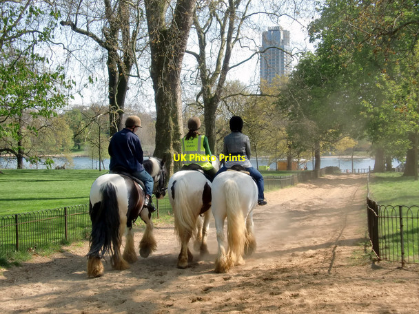 Photo 6"x4" Horse riding in Hyde Park, London Kensington\/TQ2579 c2010