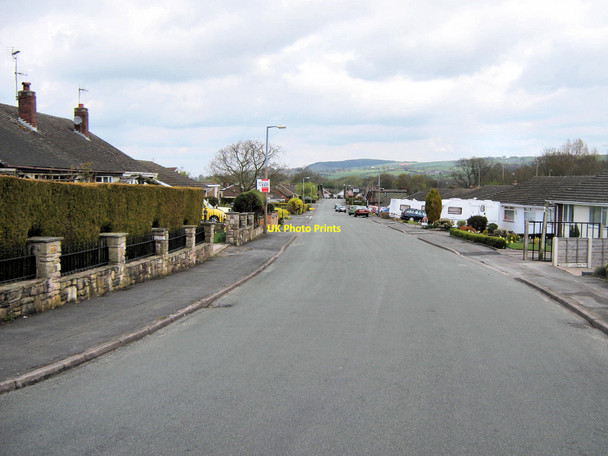 Photo 6"x4" Looking down Long Valley Road Biddulph c2010