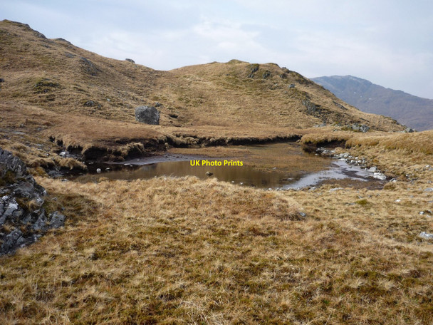 Photo 6"x4" Lochan on Beinn Odhar Mhor Ranochan c2010