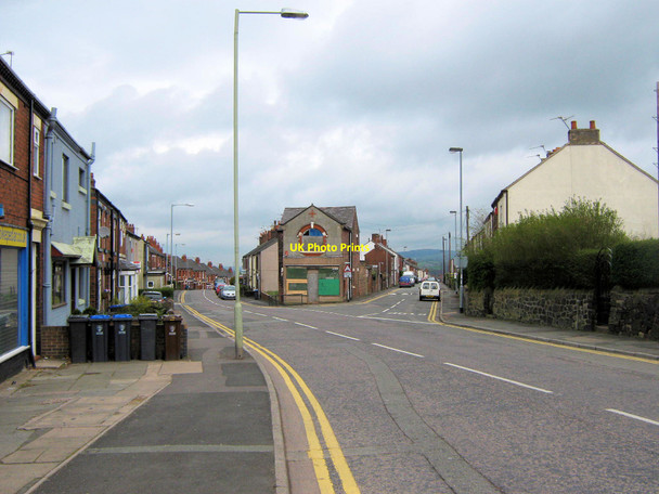Photo 6"x4" Junction of John Street and High Street Biddulph c2010