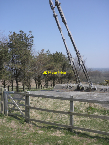 Photo 6"x4" Anchor points, Mendip Transmitter Walcombe c2010
