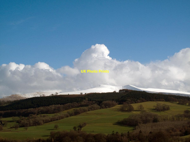 Photo 6"x4" Pen y Fan and Corn Du from Trallong Craig Cwm Sere c2010