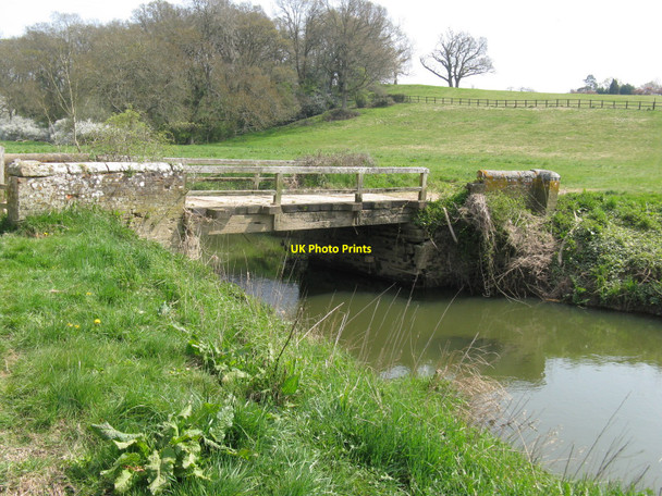 Photo 6"x4" Farm bridge over the River Arun near Guildenhurst Manor Billingshurst c2010