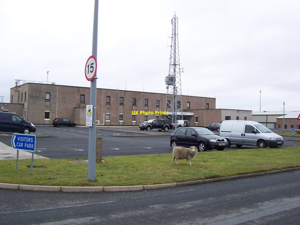 Photo 6"x4" Port Control Building at Sellaness Scatsta c2010