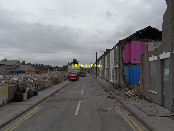 Photo 6"x4" Demolition of Guildford Street, Grimsby Grimsby c2010