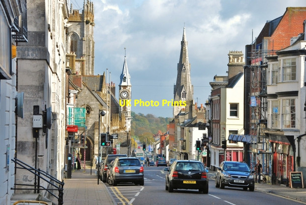 Photo 6"x4" Dorchester: View of High West Street Dorchester\/SY6890 c2009