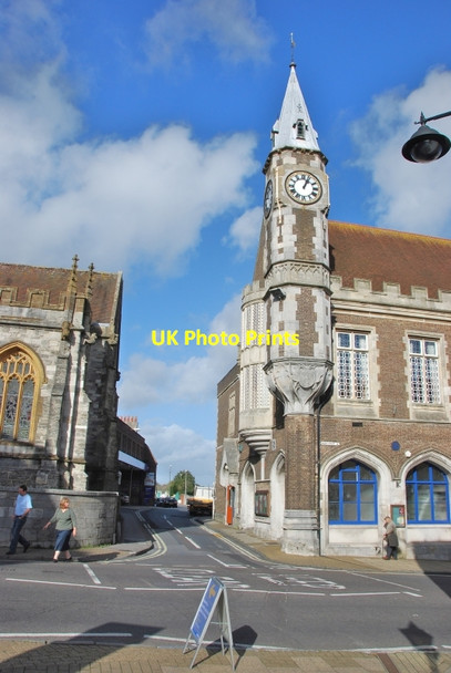 Photo 6"x4" Dorchester: View of the Clock Tower on the corner of The Bow Dorchester\/SY6890 c2009