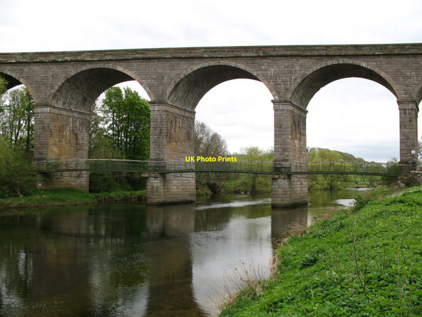 Photo 6"x4" Railway Bridge over River Teviot Heiton c2010