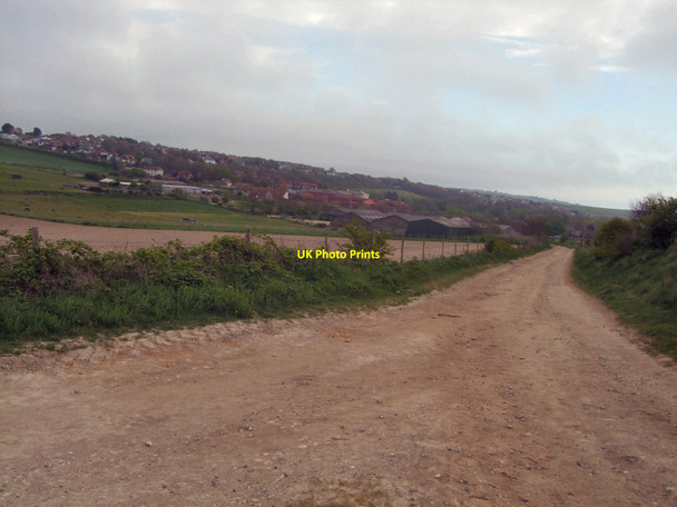 Photo 6"x4" Path across East Brighton Golf Course Ovingdean c2010