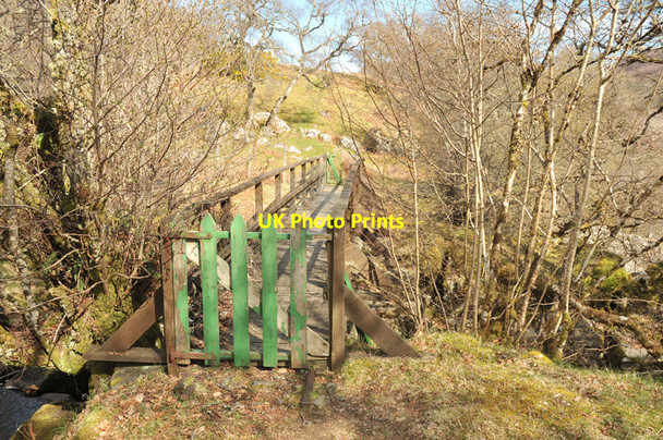Photo 6"x4" Footbridge over Torboll Fall Little Torboll c2010