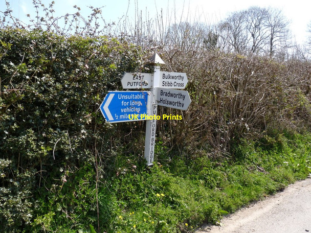 Photo 6"x4" A signpost at Putford Bridge Bountis Thorne c2010