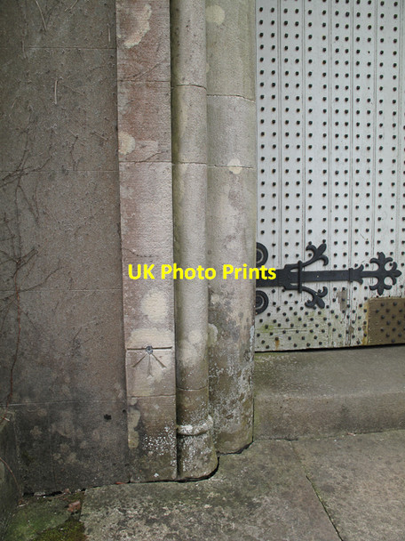 Photo 6"x4" Cut Mark with Bolt, Brathay Church Ambleside c2010