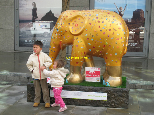Photo 6"x4" Painted elephant at the Royal Opera House London c2010