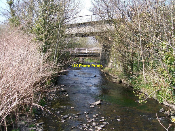 Photo 6"x4" View upstream from the footbridge Afon Wen\/SH4437 c2010