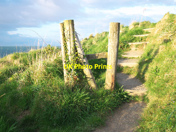 Photo 6"x4" Stile and path, Orlock Groomsport c2010