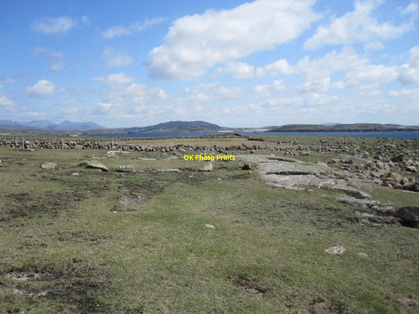 Photo 6"x4" Omey Island: rock-strewn grassland on the southern coast Claddaghduff c2010
