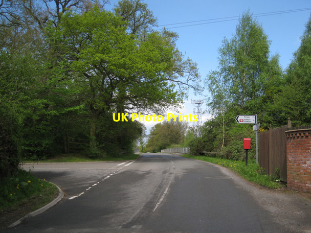 Photo 6"x4" Curlieu Lane approaches M40 Little Shrewley c2010