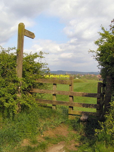 Photo 6"x4" Signpost and Stile Royton c2010