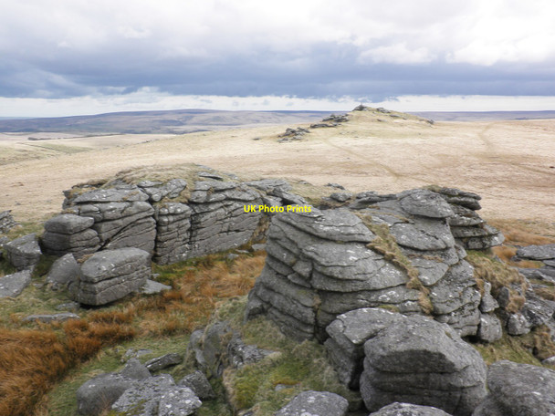 Photo 6"x4" Moorland, between Beardown Tors Two Bridges\/SX6075 c2010
