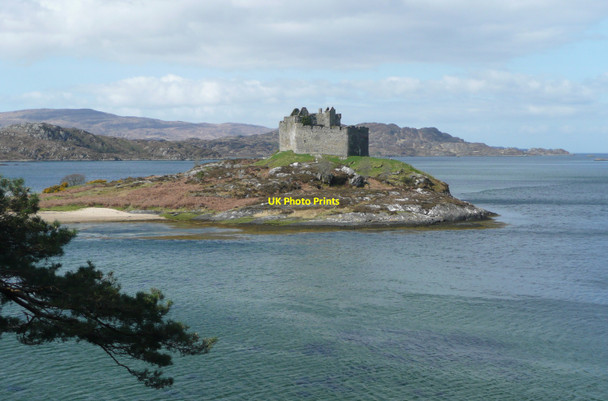 Photo 6"x4" Castle Tioram from the Silver Walk Invermoidart c2010