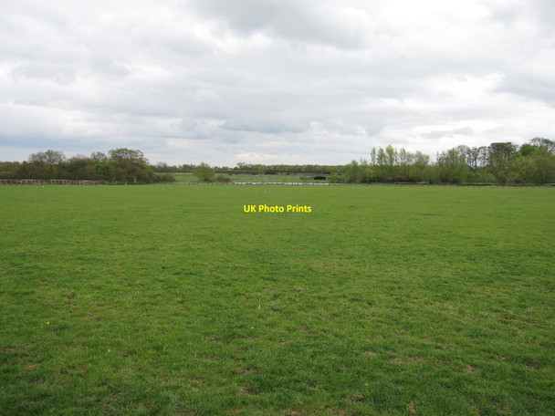 Photo 6"x4" Farm reservoir at Brinkley Stud Burrough Green c2010