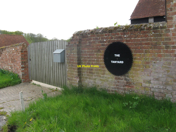 Photo 6"x4" The Tanyard nameplate on property at Lions Green Lions Green c2010