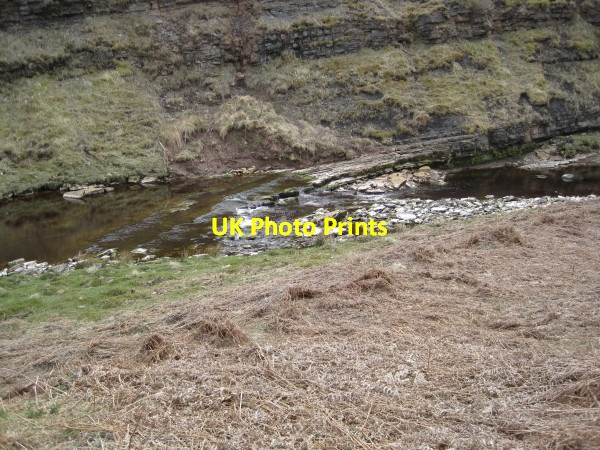 Photo 6"x4" Waterfall on the River Irthing Gilsland\/NY6366 c2010