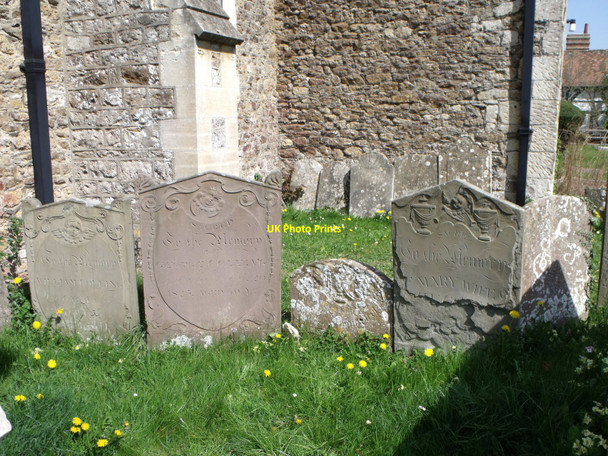 Photo 6"x4" Gravestones in Radley churchyard Radley\/SU5298 c2010