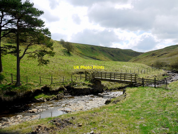 Photo 6"x4" Footbridge over Ireshope Burn Ireshopeburn c2010